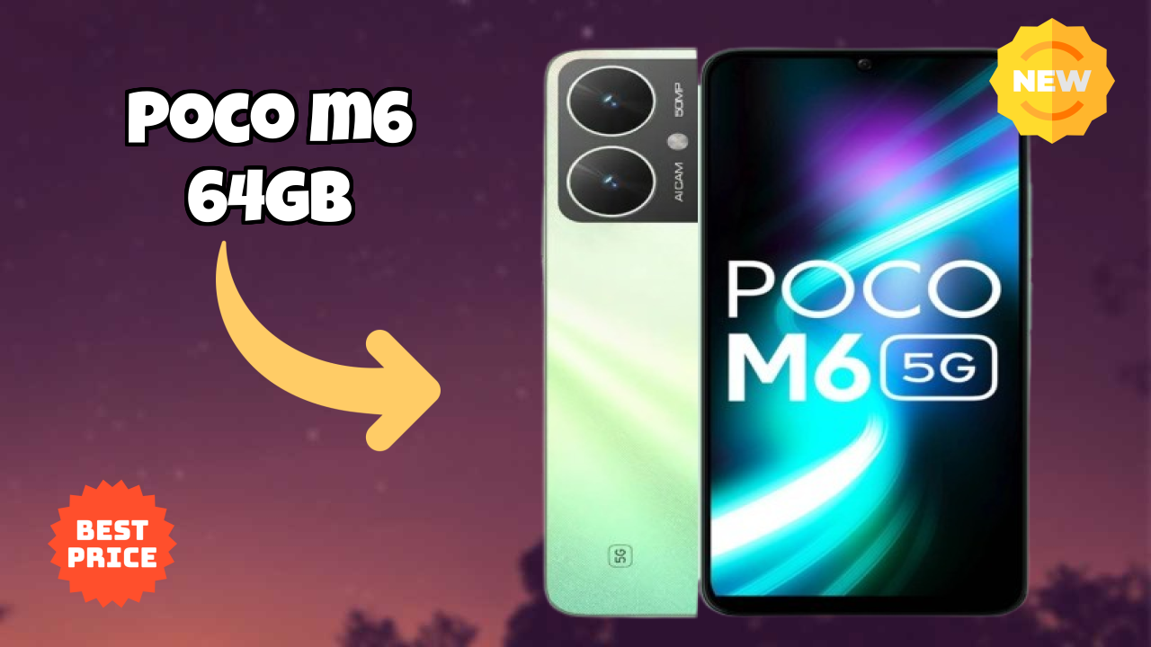 POCO M6 64GB Display Technology: 6.74 Inches (17.12 Cm) Screen