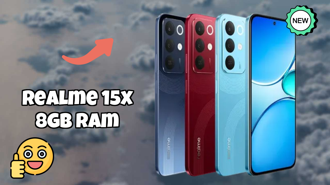 Realme 15x 8GB RAM Display Size: 6.8 Inches (17.27 Cm) Screen Test